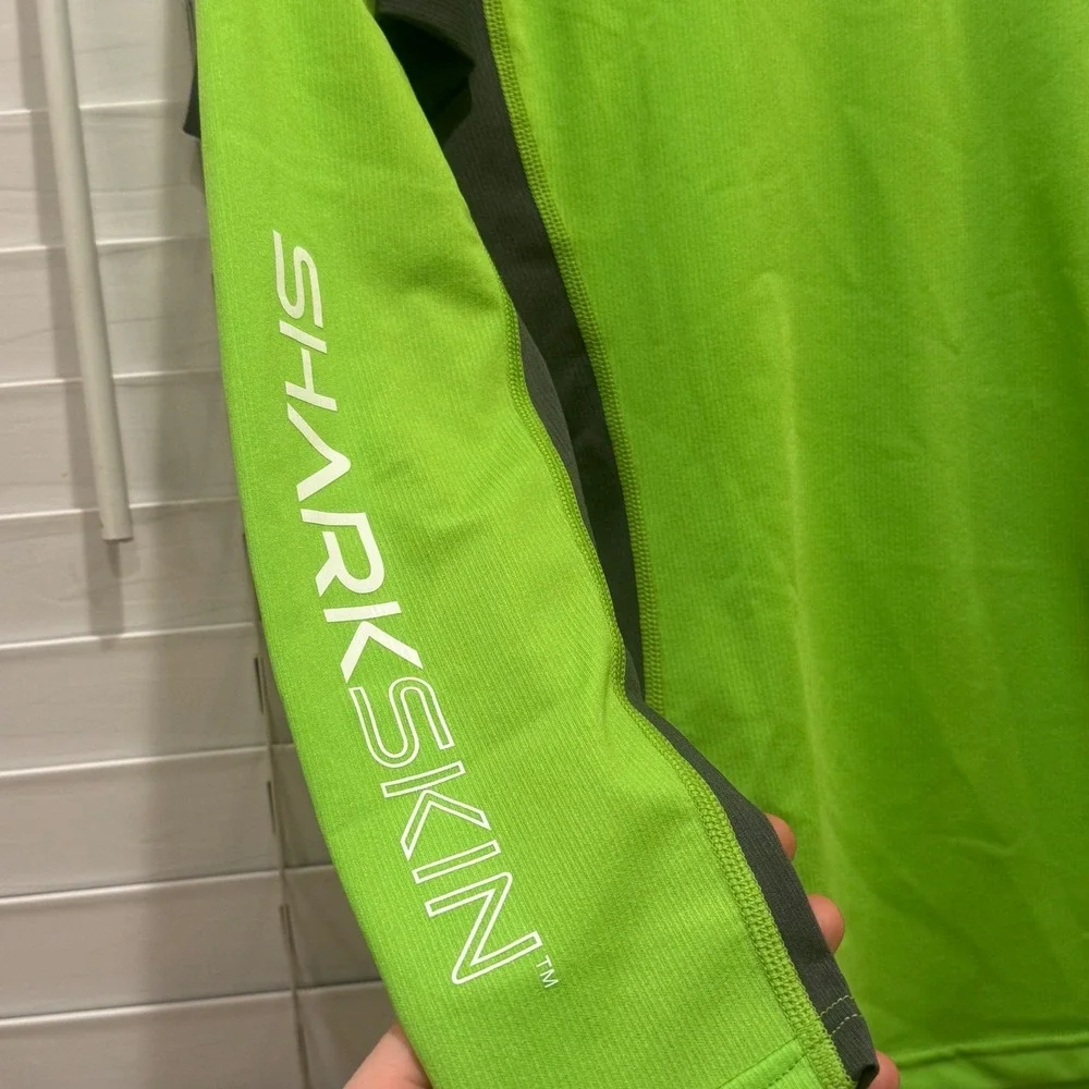 NEW Sharkskin Rapid‎ Dry Rash Guard XXS Lime Green Long Sleeve UPF 50+ Sun Shirt